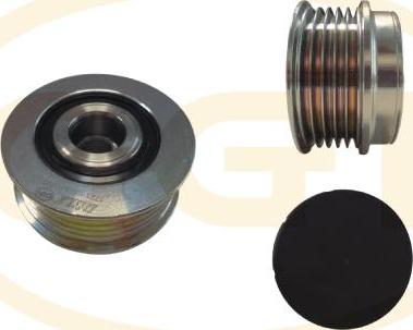 GGT ARL022 - Pulley, alternator, freewheel clutch autospares.lv