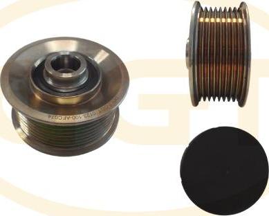 GGT ARL074 - Pulley, alternator, freewheel clutch autospares.lv