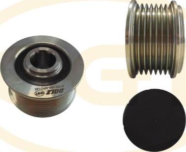 GGT ARL122 - Pulley, alternator, freewheel clutch autospares.lv