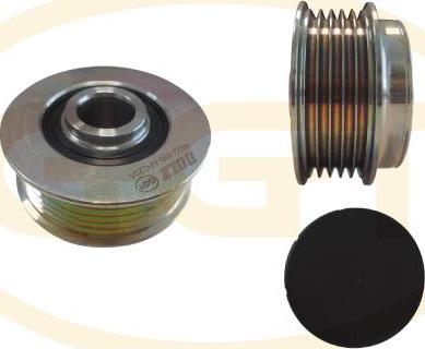 GGT ARL204 - Pulley, alternator, freewheel clutch autospares.lv