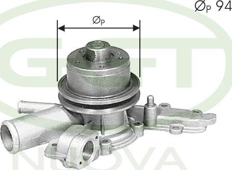 GGT PA00009 - Water Pump autospares.lv