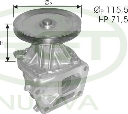 GGT PA00178 - Water Pump autospares.lv