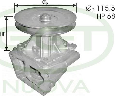 GGT PA00260 - Water Pump autospares.lv