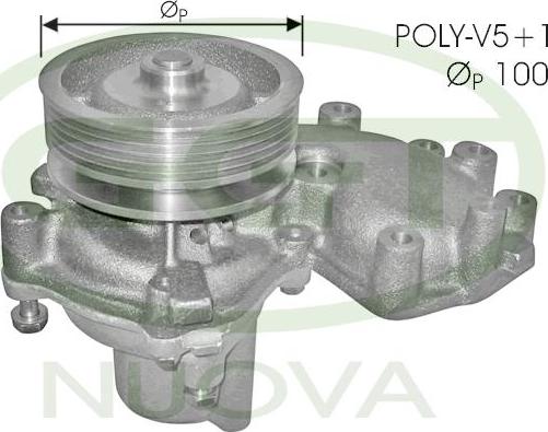 GGT PA10557 - Water Pump autospares.lv