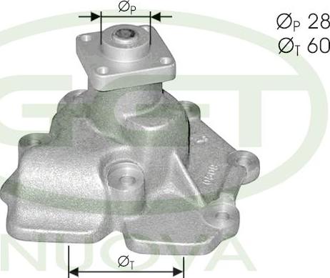 GGT PA10506 - Water Pump autospares.lv