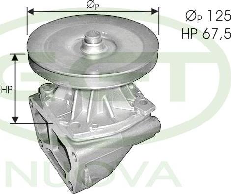 GGT PA10503 - Water Pump autospares.lv