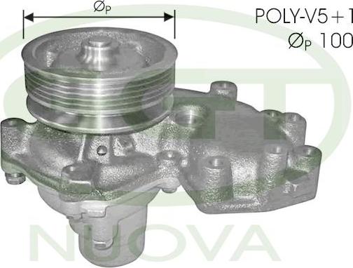 GGT PA10513 - Water Pump autospares.lv