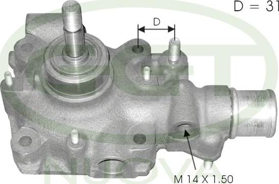 GGT PA10639 - Water Pump autospares.lv