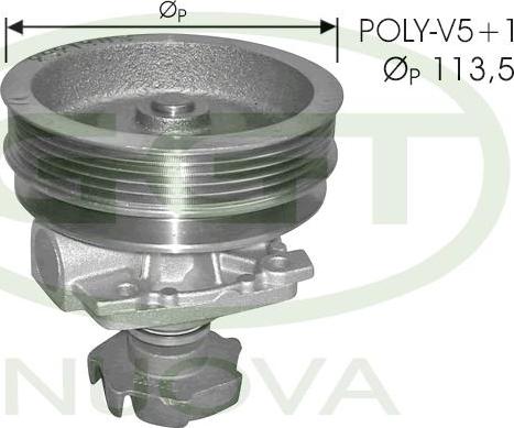 GGT PA10672 - Water Pump autospares.lv