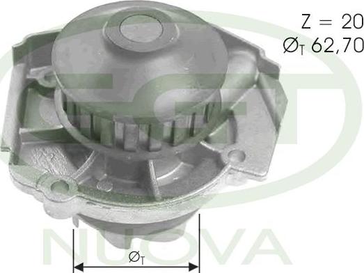 GGT PA10048 - Water Pump autospares.lv