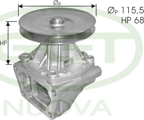 GGT PA10021 - Water Pump autospares.lv