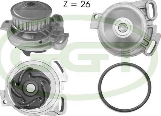 GGT PA10145 - Water Pump autospares.lv