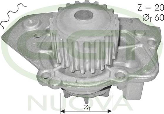 GGT PA10116 - Water Pump autospares.lv