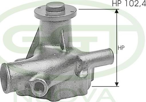 GGT PA10821 - Water Pump autospares.lv