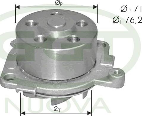 GGT PA10749 - Water Pump autospares.lv