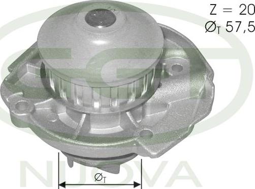 GGT PA10771 - Water Pump autospares.lv