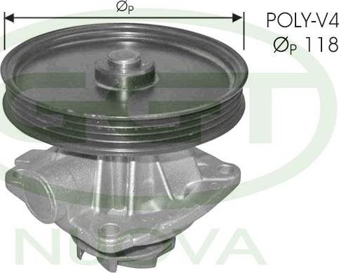 GGT PA11106 - Water Pump autospares.lv