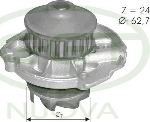 GGT PA11277 - Water Pump autospares.lv