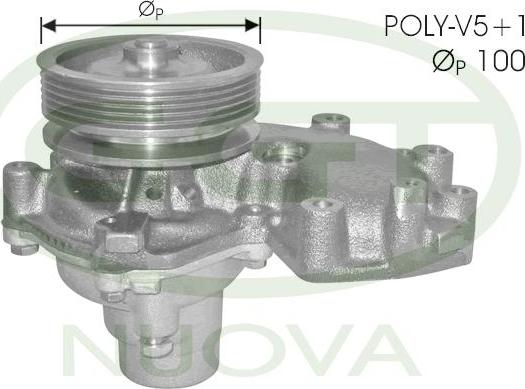 GGT PA12456 - Water Pump autospares.lv