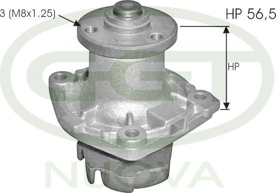 GGT PA12462 - Water Pump autospares.lv