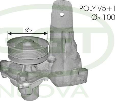 GGT PA12404 - Water Pump autospares.lv