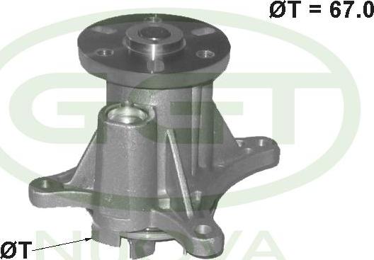 GGT PA12602 - Water Pump autospares.lv