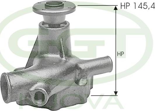 GGT PA12153 - Water Pump autospares.lv