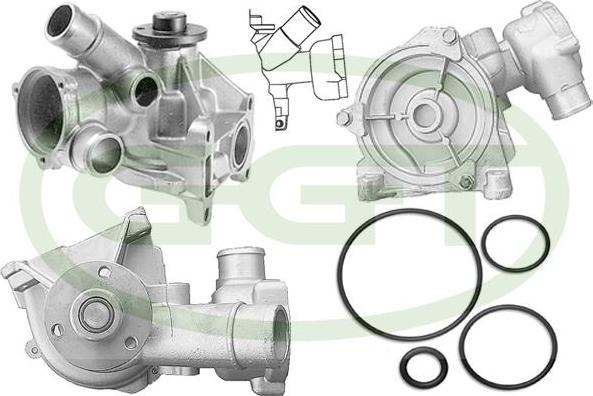 GGT PA12136 - Water Pump autospares.lv