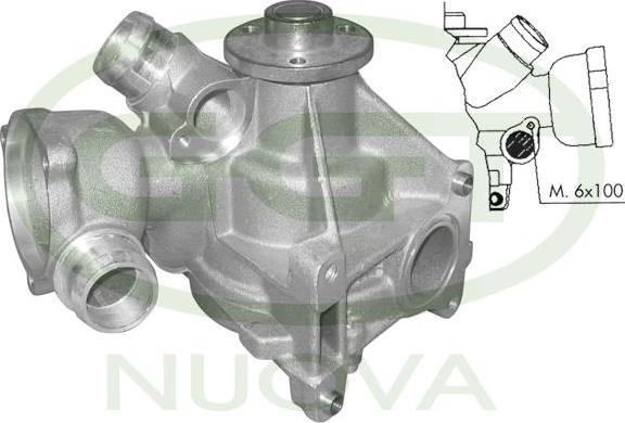 GGT PA12133 - Water Pump autospares.lv