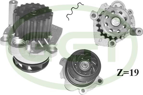 GGT PA12800 - Water Pump autospares.lv