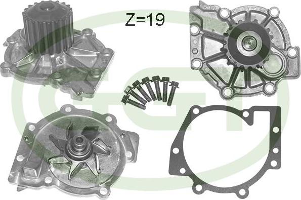 GGT PA12802 - Water Pump autospares.lv