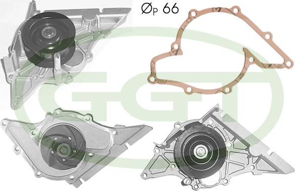 GGT PA12369 - Water Pump autospares.lv