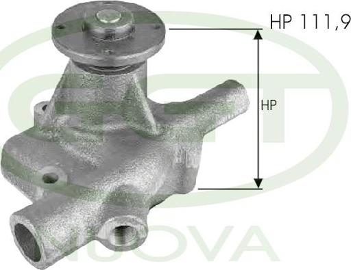 GGT PA12332 - Water Pump autospares.lv