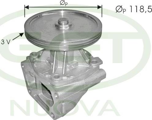 GGT PA12258 - Water Pump autospares.lv