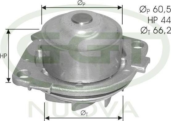 GGT PA12277 - Water Pump autospares.lv