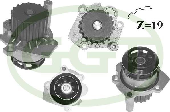 GGT PA12795 - Water Pump autospares.lv