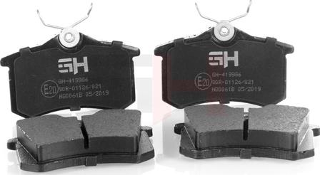 GH GH-419986 - Brake Pad Set, disc brake autospares.lv