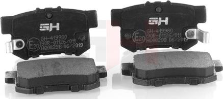 GH GH-419980 - Brake Pad Set, disc brake autospares.lv