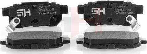 GH GH-419972 - Brake Pad Set, disc brake autospares.lv