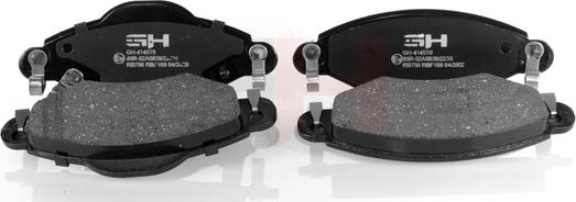 GH GH-414570 - Brake Pad Set, disc brake autospares.lv