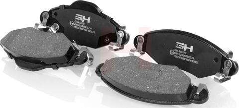 GH GH-414570 - Brake Pad Set, disc brake autospares.lv