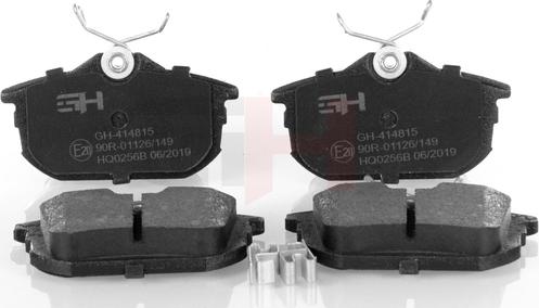 GH GH-414815 - Brake Pad Set, disc brake autospares.lv