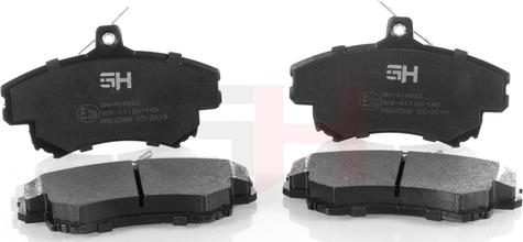 GH GH-414822 - Brake Pad Set, disc brake autospares.lv