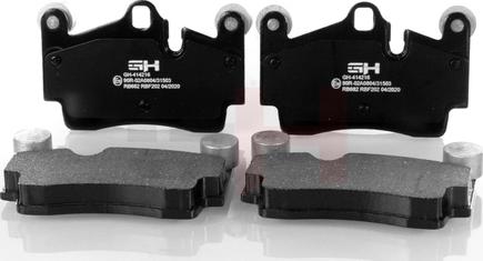 GH GH-414216 - Brake Pad Set, disc brake autospares.lv