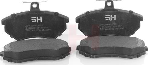 GH GH-414725 - Brake Pad Set, disc brake autospares.lv