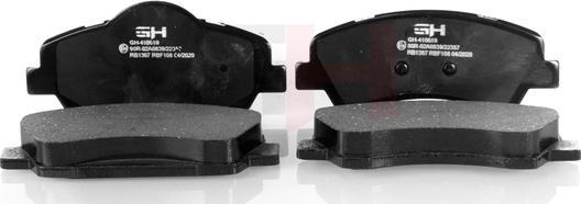 GH GH-410619 - Brake Pad Set, disc brake autospares.lv