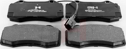 GH GH-410109 - Brake Pad Set, disc brake autospares.lv