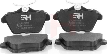 GH GH-410106 - Brake Pad Set, disc brake autospares.lv