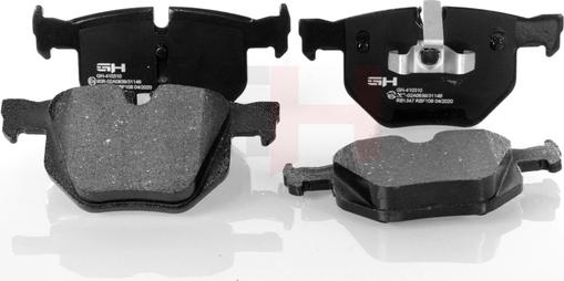 GH GH-410310 - Brake Pad Set, disc brake autospares.lv