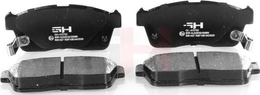 GH GH-410703 - Brake Pad Set, disc brake autospares.lv